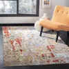 Safavieh Provance Machine Made Area Rug, Yellow / Red Contemporary Style Easy Care In Multi