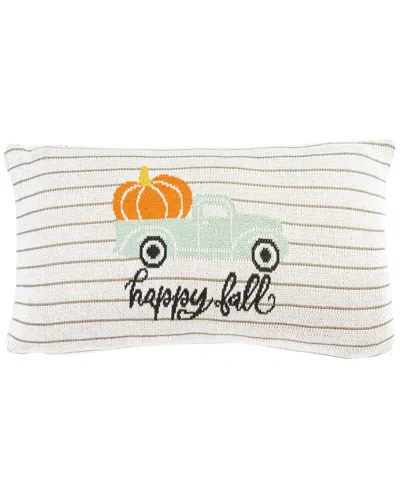 Safavieh Pumpkin Truck Pillow In Multi