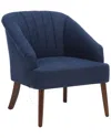 Safavieh Quenton Accent Chair In Navy