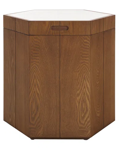 Safavieh Rafaela Hexagon Accent Table In Brown