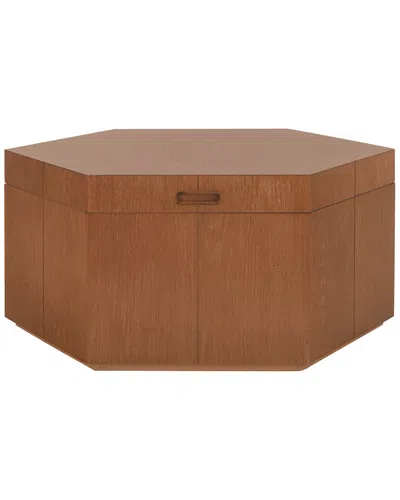 Safavieh Rafaela Hexagon Coffee Table In Brown
