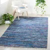 Safavieh Rag Rug Hand Made Area Rug, Blue / Multi Bohemian Style Non-shedding In Blue