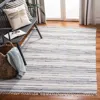Safavieh Rag Rug Hand Made Area Rug, Ivory / Grey Contemporary Style Non-shedding In Neutral