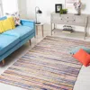 Safavieh Rag Rug Hand Made Area Rug, Ivory / Multi Bohemian Style Non-shedding In Multi