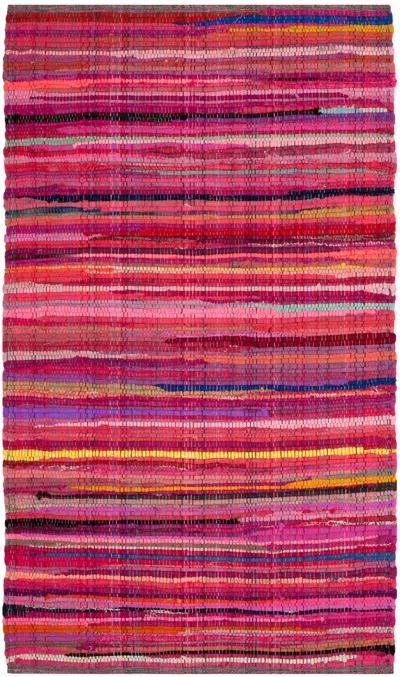 Safavieh Rag Rug Handwoven Rug In Pink