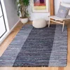 Safavieh Rag Rug Machine Made Area Rug, Grey / Black Bohemian Style Easy Care In Gray