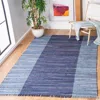 Safavieh Rag Rug Machine Made Area Rug, Navy / Blue Bohemian Style Easy Care In Blue