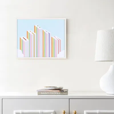 Safavieh Rainbow Aspirations Framed Wall Art In Blue