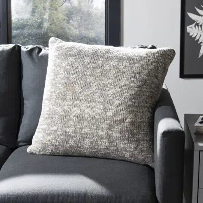 Safavieh Ralen Knit Pillow In Gray