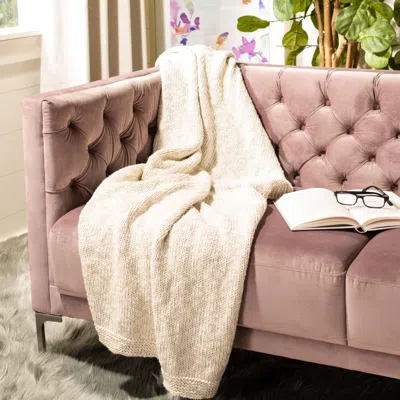 Safavieh Ralen Knit Throw In Black