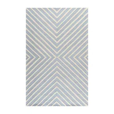 Safavieh Ralph Stripe Hand Tufted Wool Rug In Blue