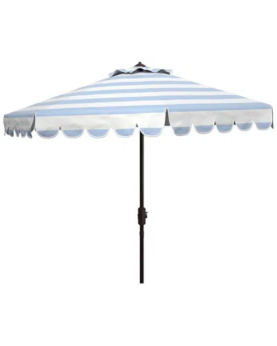Safavieh Ramona 9ft Crank Umbrella In Blue
