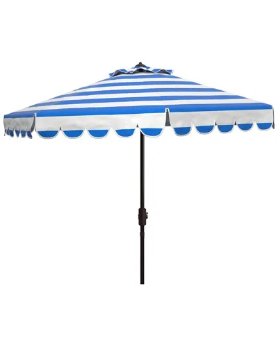 Safavieh Ramona 9ft Crank Umbrella In Blue