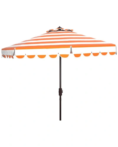Safavieh Ramona 9ft Crank Umbrella In Orange