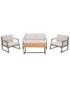 Safavieh Randolph 4pc Living Set In Grey