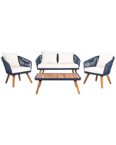 Safavieh Ransin 4pc Living Set In Blue