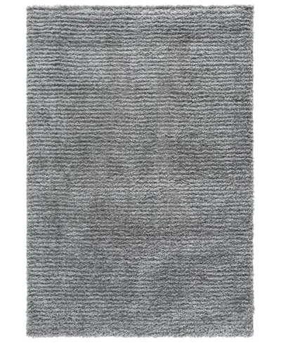 Safavieh Ravine Shag Rve358f 5'3"x7'6" Area Rug In Gray