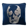 Safavieh Rayen Skull Square Throw Pillow In Blue