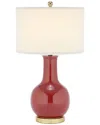 Safavieh Red 27.5in Ceramic Paris Lamp
