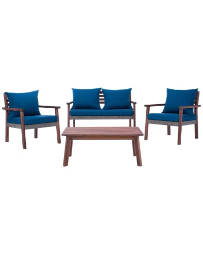 Safavieh Reid 4pc Living Set In Blue