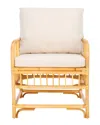 Safavieh Reiley Accent Chair With Cushion In White