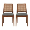 Safavieh Reinhardt Kitchen Collection 2-pc. Upholstered Dining Chair In Brown