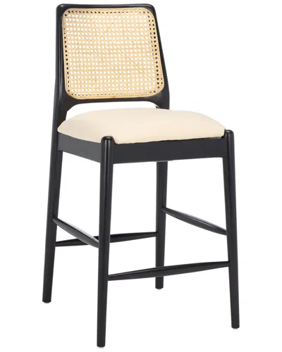 Safavieh Reinhardt Rattan Counter Stool In White