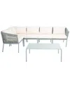 Safavieh Remsin Outdoor Living Set In Black