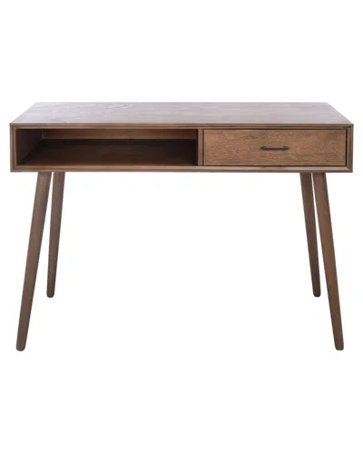 Safavieh Remy 1 Drawer Writing Desk In Brown