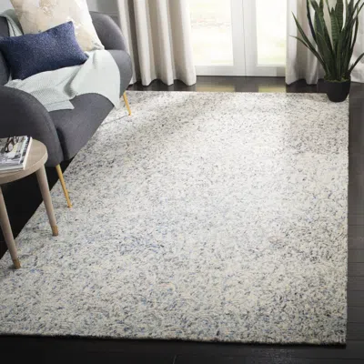 Safavieh Renaissance Hand Made Area Rug, Blue / Ivory Modern Style Non-shedding In Neutral