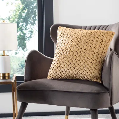 Safavieh Reslin Pillow In Brown