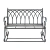 Safavieh Ressi Patio Collection Rocking Bench In Black
