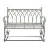 Safavieh Ressi Patio Collection Rocking Bench In Green