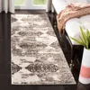 Safavieh Retro Machine Made Area Rug, Beige / Light Grey Transitional Style Easy Care In Multi
