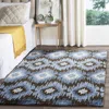 Safavieh Retro Machine Made Area Rug, Dark Brown / Blue Bohemian Style Easy Care In Blue