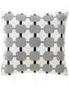 Safavieh Retro Square Pillow In Silver