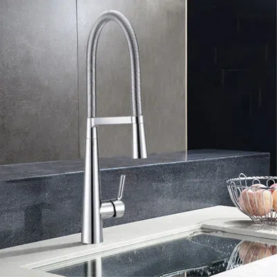 Safavieh Rhapsody Pull Down Single Handle Kitchen Faucet In Chrome