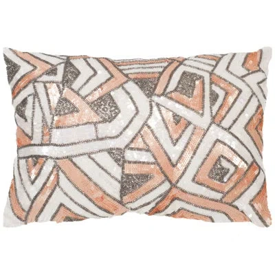 Safavieh Ricci Pillow In Peach,haze