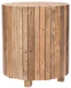 Safavieh Richmond Rustic Wood Block Round End Table