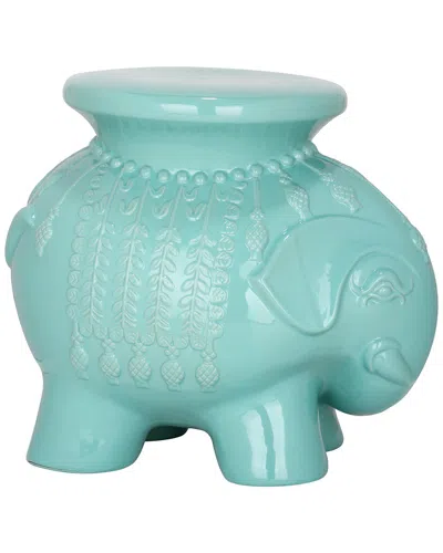 Safavieh Robin's Egg Blue Ceramic Elephant Stool