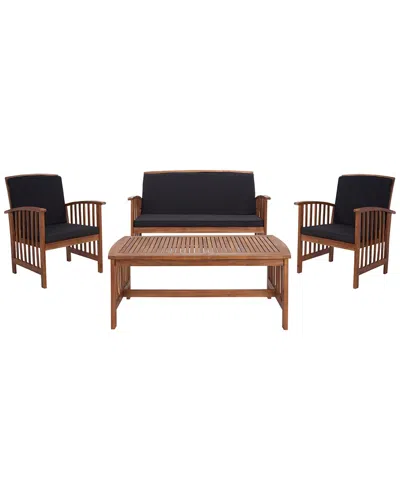 Safavieh Rocklin 4 Pc Outdoor Set In Natural