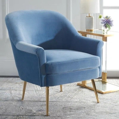 Safavieh Rodrik Blue Accent Chair