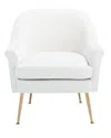 Safavieh Rodrik White Accent Chair In White