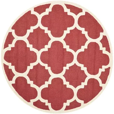 Safavieh Roger Geometric Hand Tufted Wool Rug In Orange