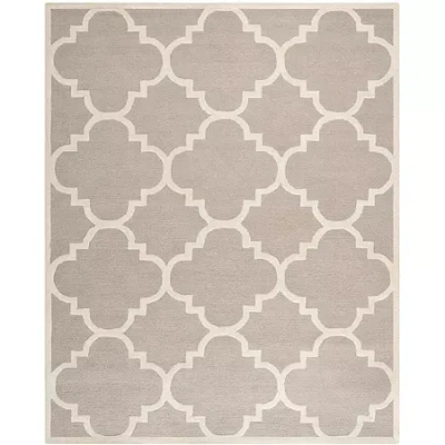 Safavieh Roger Geometric Hand Tufted Wool Rug In Sand