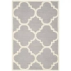Safavieh Roger Geometric Hand Tufted Wool Rug In Silver