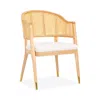 Safavieh Rogue Rattan Dining Chair, Natural In Neutral