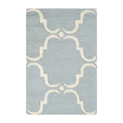Safavieh Ronan Geometric Hand Tufted Wool Rug In Blue