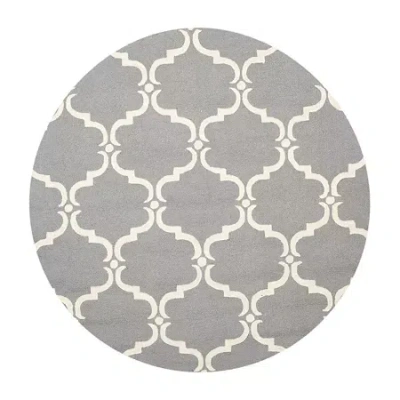 Safavieh Ronan Geometric Hand Tufted Wool Rug In Gray