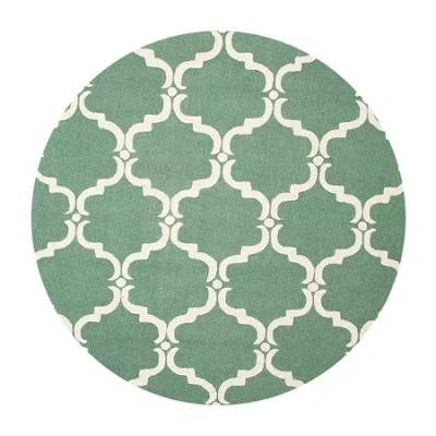Safavieh Ronan Geometric Hand Tufted Wool Rug In Green